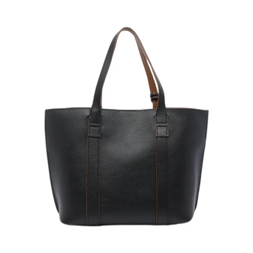 Hogan Logo Embossed Top Handle Bag