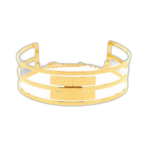 Elisabetta Franchi Band Design Chained Necklace
