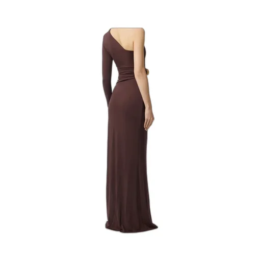Elisabetta Franchi Cut-Out One-Shoulder Red Carpet Dress