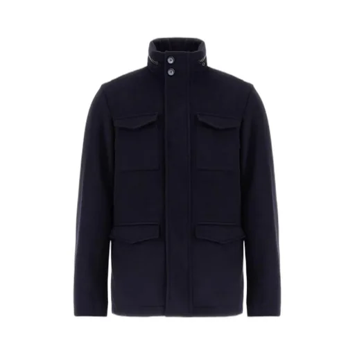 High-Necked Long-Sleeved Jacket