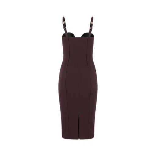 Elisabetta Franchi Strapped Corset Midi Dress