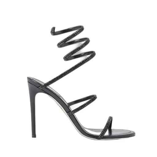 Round-Toed High-Heeled Sandals