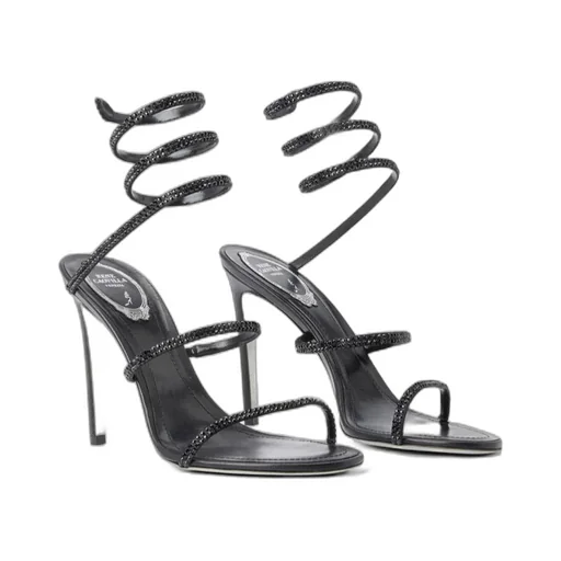 Round-Toed High-Heeled Sandals