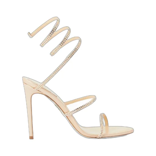 Round-Toed High-Heeled Sandals
