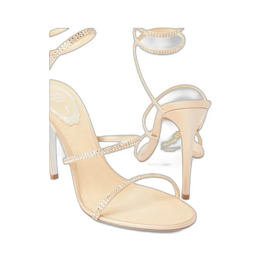 Round-Toed High-Heeled Sandals