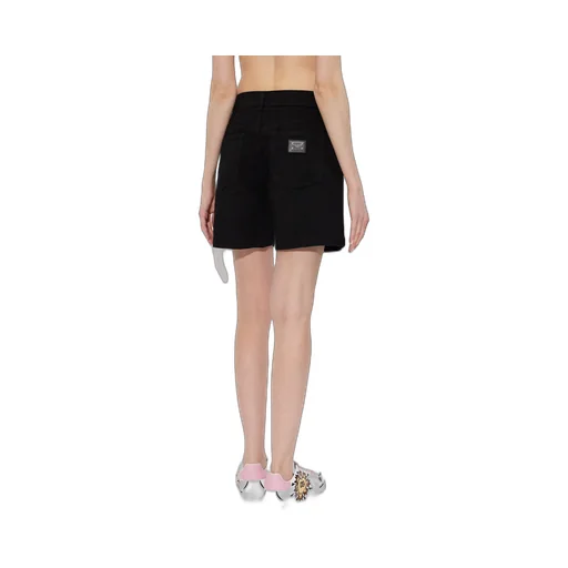 Dolce & Gabbana Logo Plaque Denim Shorts