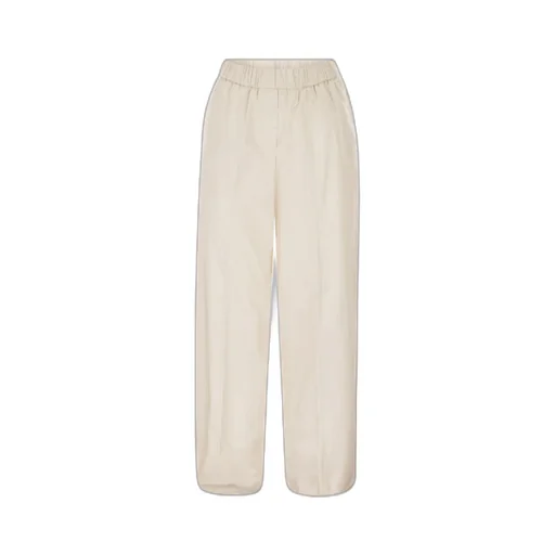 Peserico Elasticated Waistband Stretch Sateen Trousers