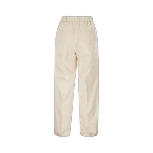 Peserico Elasticated Waistband Stretch Sateen Trousers