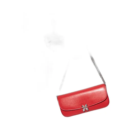 Alexander Mcqueen Skull Flower Chain Clutch Bag