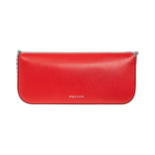 Alexander Mcqueen Skull Flower Chain Clutch Bag