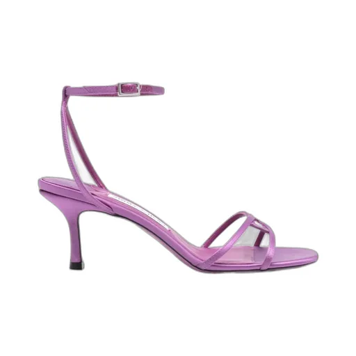 Round-Toed High-Heeled Sandals