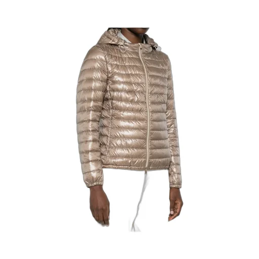 Hooded Zip-Up Quilted Cotton Coat