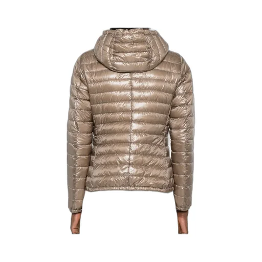 Hooded Zip-Up Quilted Cotton Coat