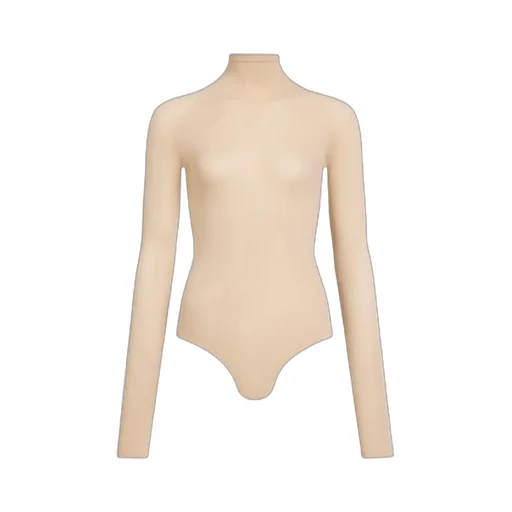 High Neck Second-Skin Knit Bodysuit