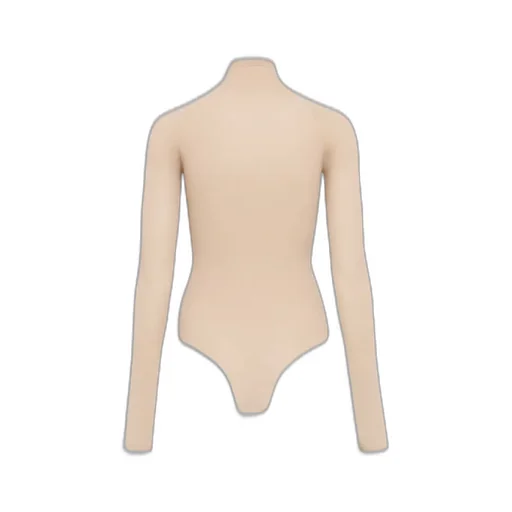 High Neck Second-Skin Knit Bodysuit