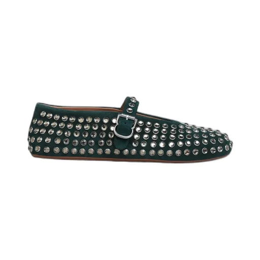 Studded Buckle Strap Sneakers