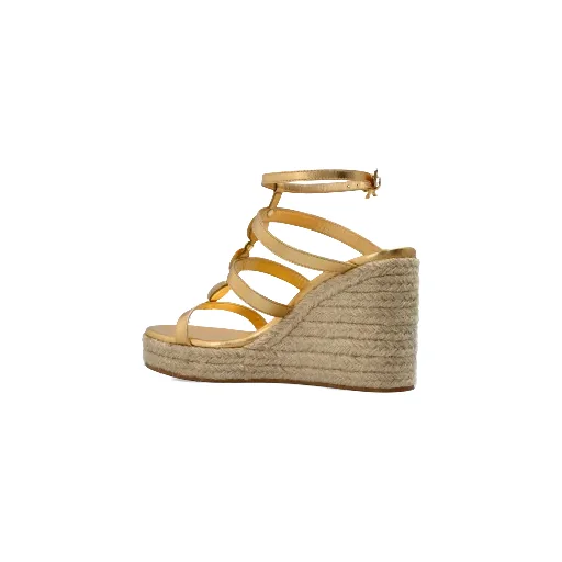 Gianvito Rossi	Metallic Effect Wedge Sandals