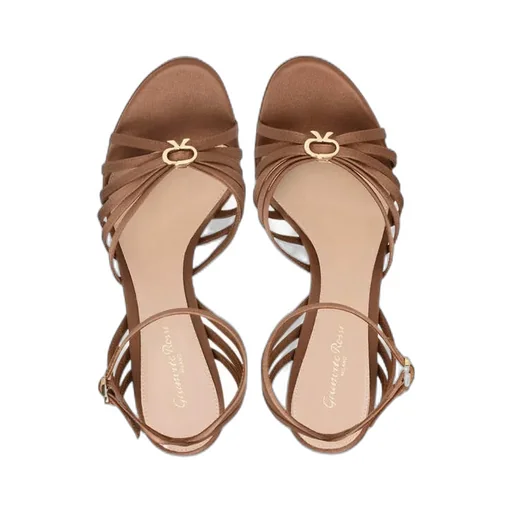 Gianvito Rossi	Strappy Open Toe Block-Heel Sandals