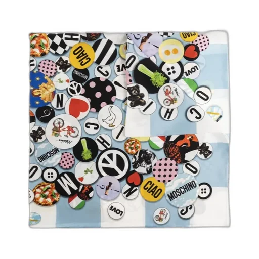 Moschino Printed Satin Scarf