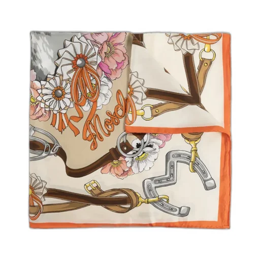 Moschino Floral Printed Scarf