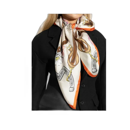 Moschino Floral Printed Scarf