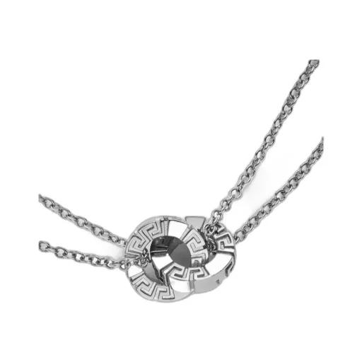 Versace Greca Double-Chain Necklace