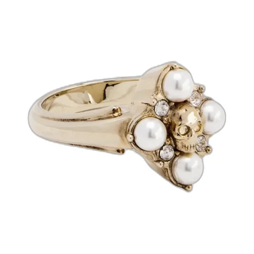 Alexander Mcqueen Skull Embellished Ring