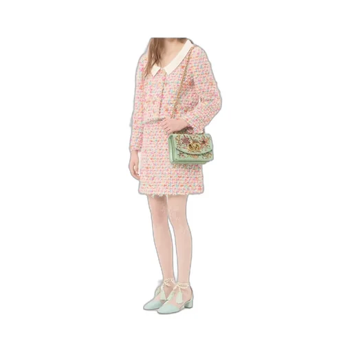 Valentino Garavani Vain Embroidered Shoulder Bag