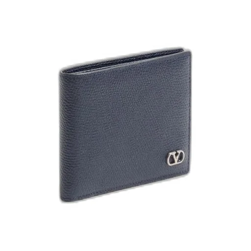 Valentino Garavani Vlogo Signature Grainy Calfskin Wallet