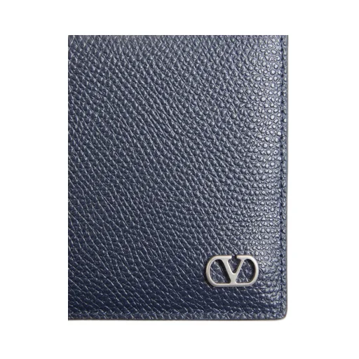Valentino Garavani Vlogo Signature Grainy Calfskin Wallet