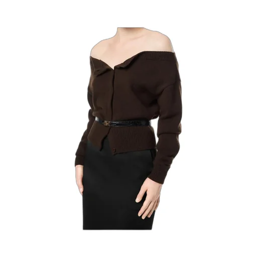 Tom Ford Open Neck Shrunken Cardigan