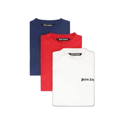 Palm Angels 3 Pack Logo Printed Crewneck T-Shirt