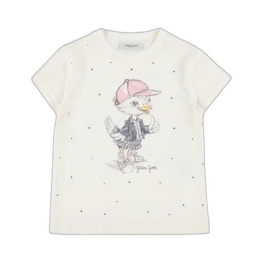 Golden Goose Kids Digital Mascot Printed Journey T-Shirt
