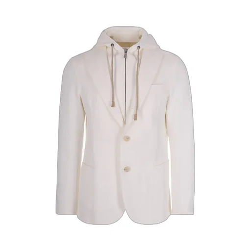 Eleventy Layered Drawstring Jacket