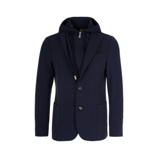 Eleventy Layered Drawstring Jacket