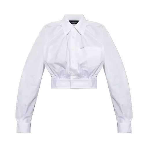 Dsquared2 Long Sleeve Cropped Shirt