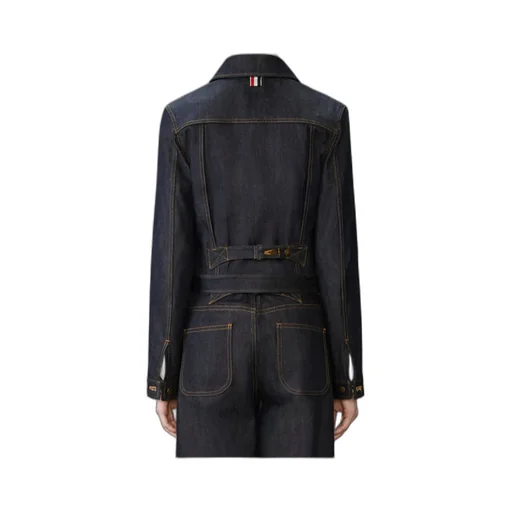 Pointed-Collar Denim Jacket