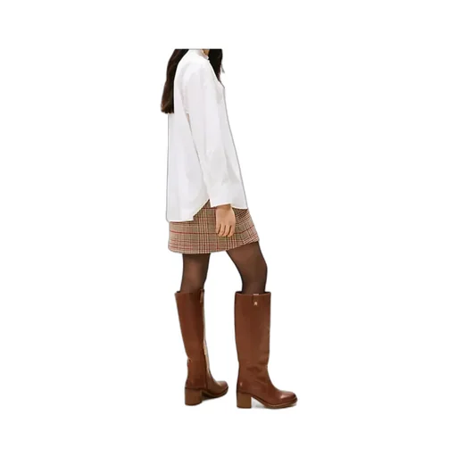 Ruffle Collar Poplin Relaxed Fit Shirt