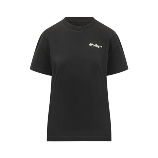 Off White Logo Printed Crewneck T-Shirt