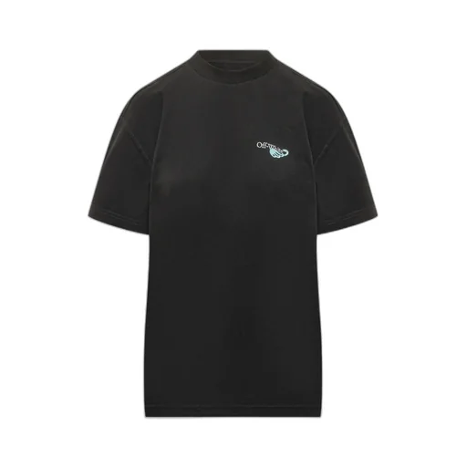 Off White Logo Printed Crewneck T-Shirt
