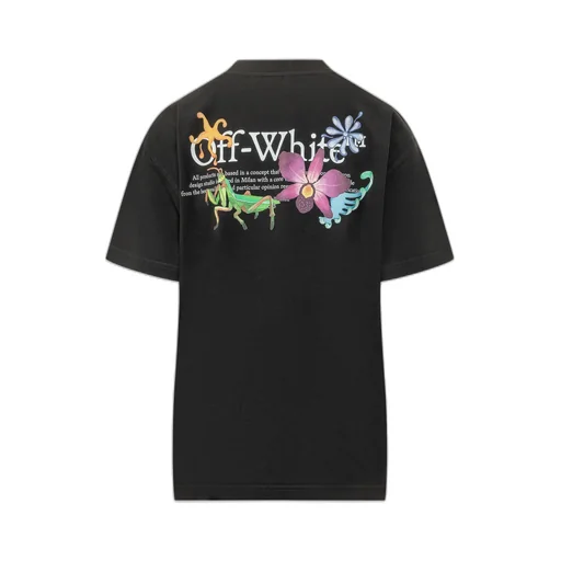 Off White Logo Printed Crewneck T-Shirt