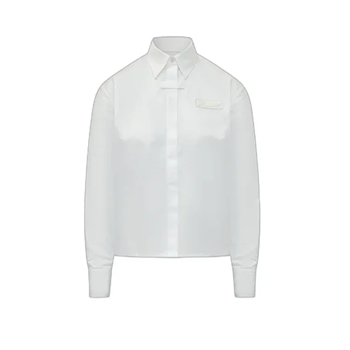 Off-White Button-Up Long-Sleeved Top