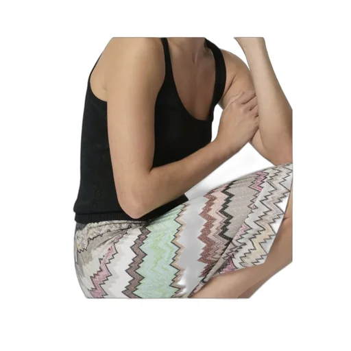 Missoni Side Slit Lamé Midi Skirt