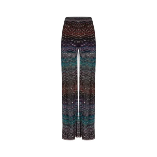Missoni Zig-Zag Pattern Straight Leg Pants
