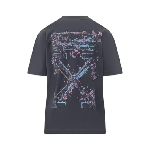 Off White Logo Printed Crewneck T-Shirt