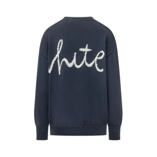 Off-White Crewneck Long-Sleeved Jumper