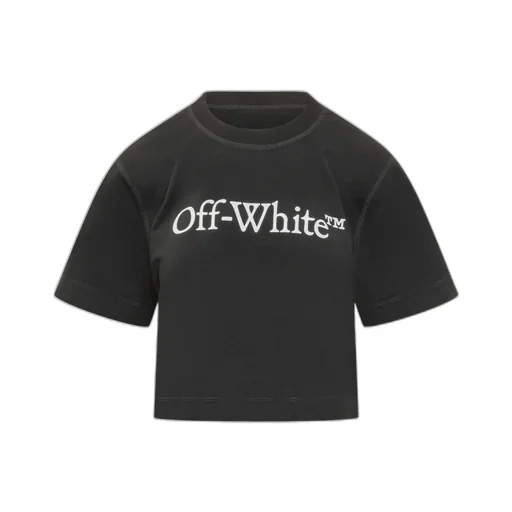 Off White Logo Printed Crewneck T-Shirt