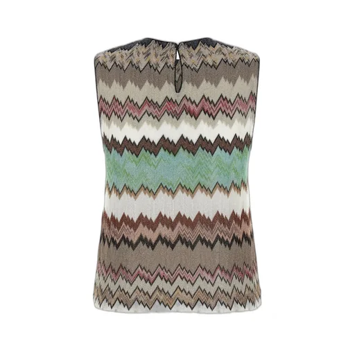 Missoni Zigzag Lamé Sleeveless Top