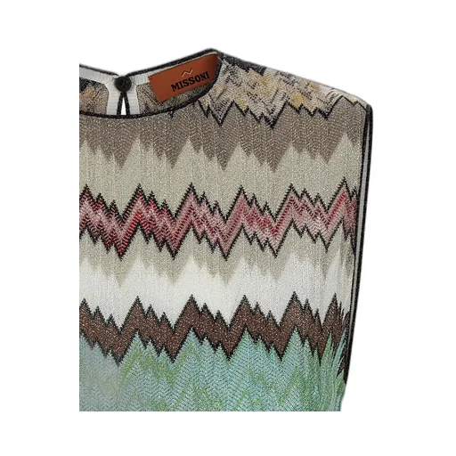 Missoni Zigzag Lamé Sleeveless Top