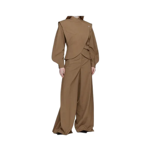 Draped-Shoulder Jacket